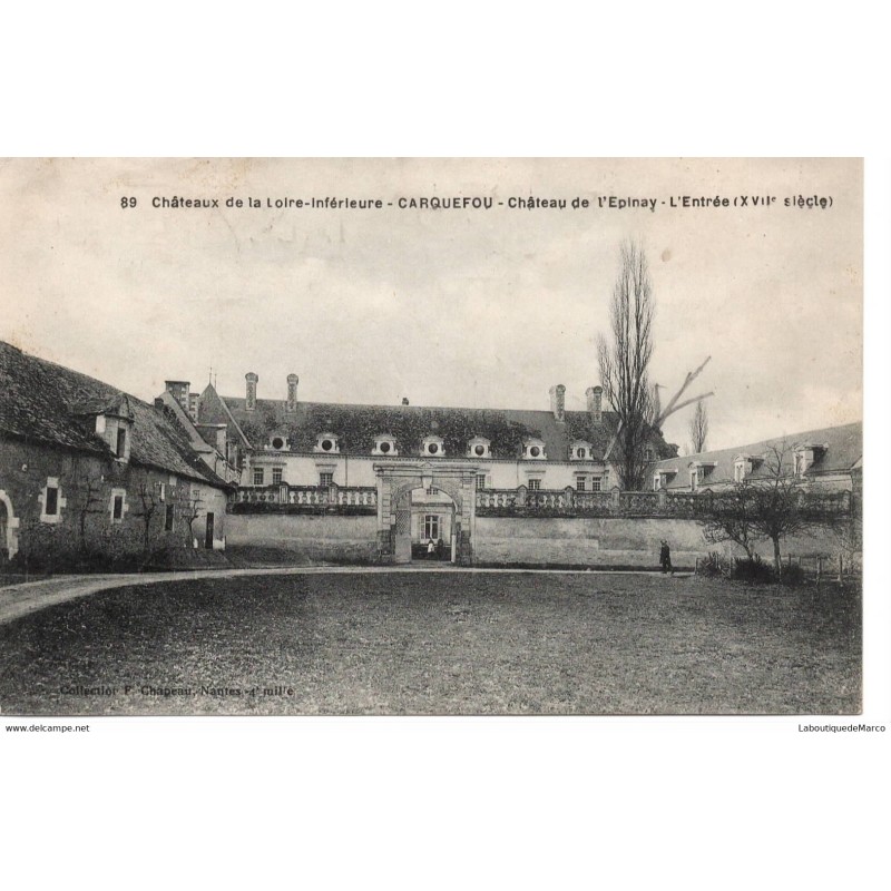 44 - Carquefou - Château de l'Epinay - Dos Divisé