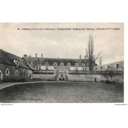 44 - Carquefou - Château de l'Epinay - Dos Divisé
