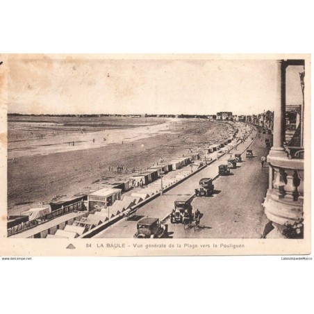 44 - La Baule - Vue générale de la plage - Dos Divisé