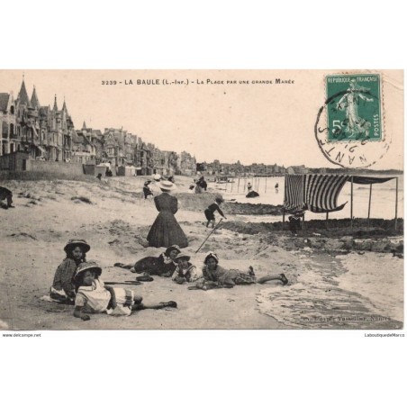44 - La Baule - La Plage par une grande Marée - Dos Divisé