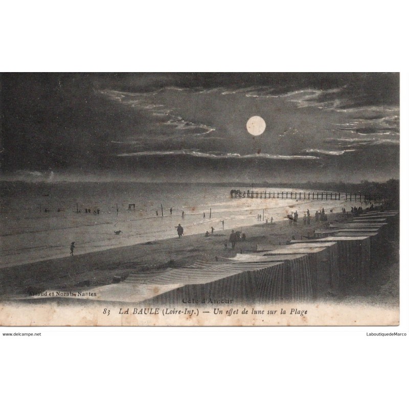44 - La Baule - Un effet de lune sur la Plage - Dos Divisé