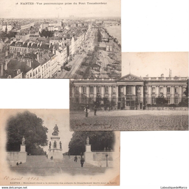 NANTES - Cartes postales anciennes 1900-20