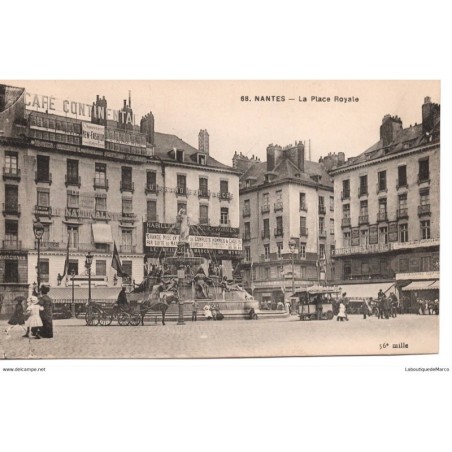 44 - Nantes - La Place Royale - Dos Divisé