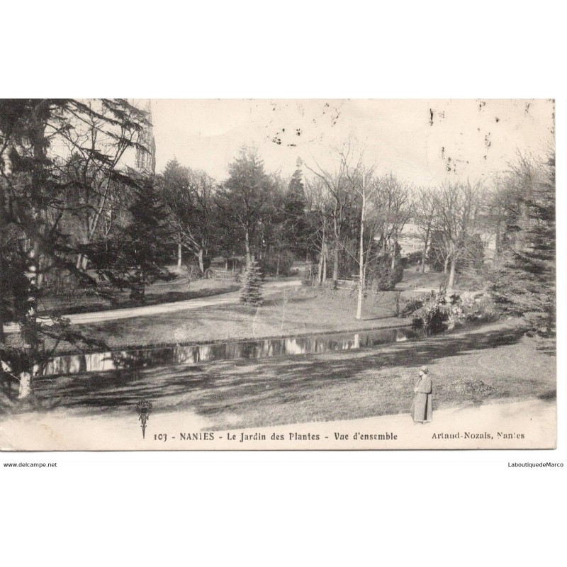 44 - Nantes - Le Jardin des Plantes - Dos Divisé
