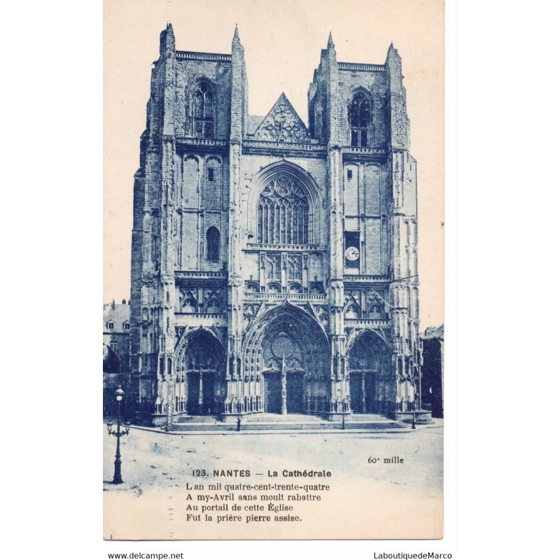 44 - Nantes - La Cathédrale - Dos Divisé