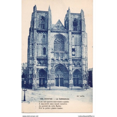44 - Nantes - La Cathédrale - Dos Divisé
