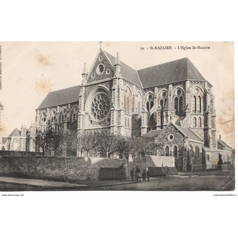 44 - St-Nazaire - L'église St-Nazaire - Dos Divisé