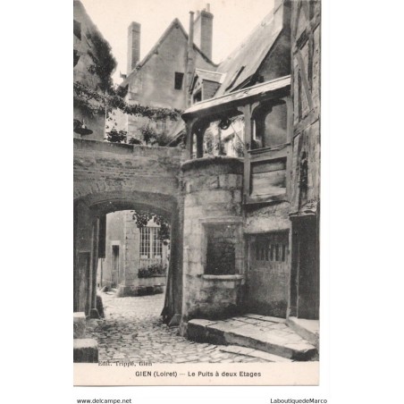 45 - Gien - Le Puits à deux Etages - Dos Divisé