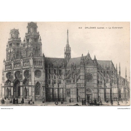 45 - Orléans - La Cathédrale - Dos Divisé