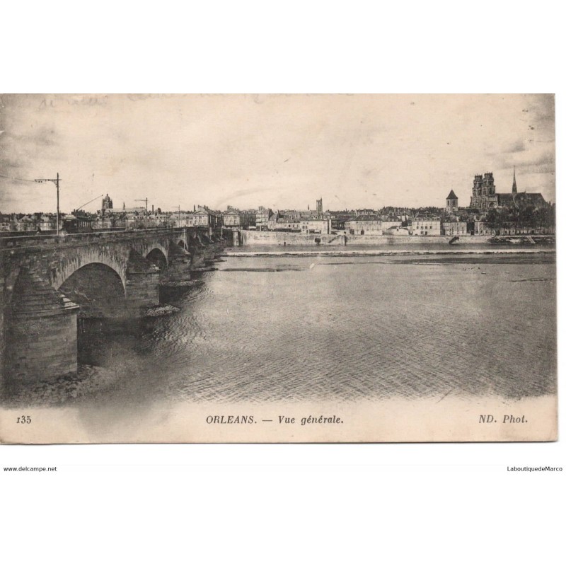 45 - Orléans - Vue Générale - Dos Divisé
