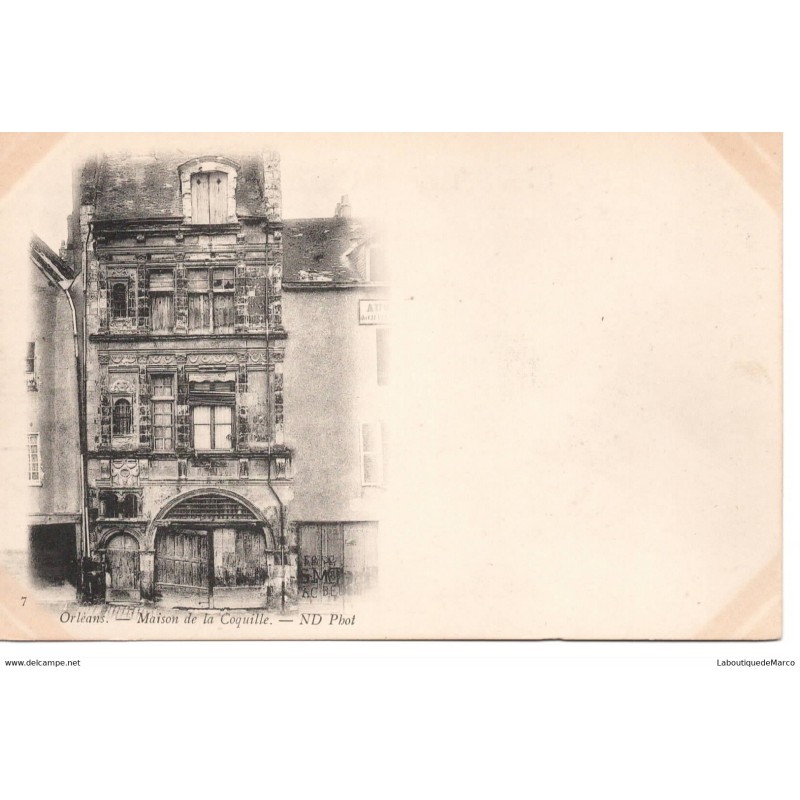 45 - Orléans - Maison de la Coquille - Dos non Divisé
