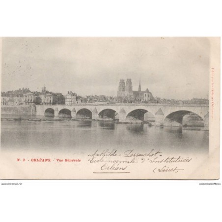 45 - Orléans - Le Pont et sa vue générale - Dos non Divisé