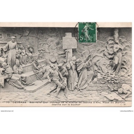 45 - Orléans - Bas-relief de la statue de Jeanne d'Arc - Dos Divisé