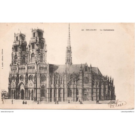 45 - Orléans - La Cathédrale - Dos non Divisé