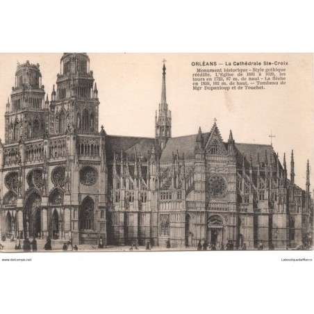 45 - Orléans - La Cathédrale Ste-Croix - Dos Divisé