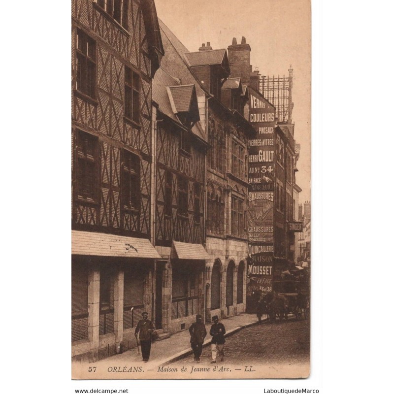 45 - Orléans - Maison de Jeanne d'Arc - Dos Divisé
