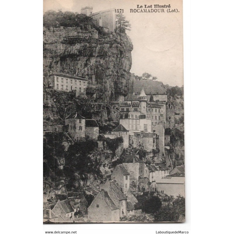 46 - Rocamadour - Le Lot illustré - Dos Divisé