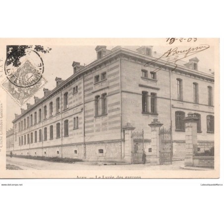 47 - Agen - Le Lycée des graçons - Dos non Divisé