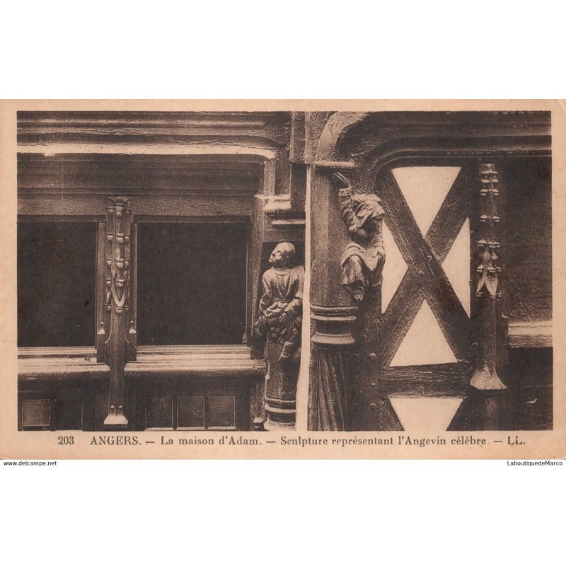 49 - Angers - La maison d'Adam - Dos Divisé