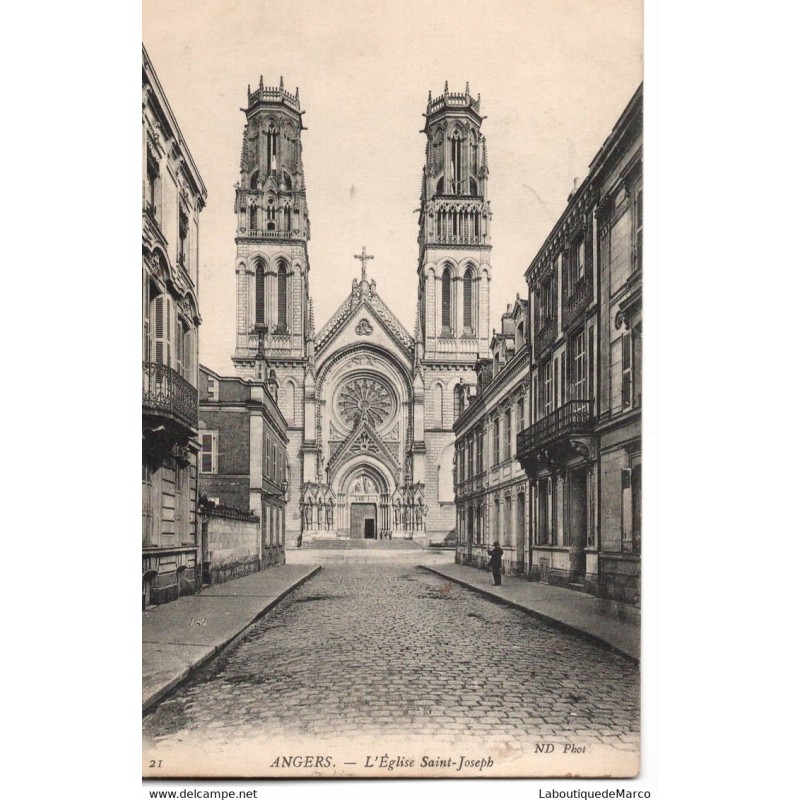49 - Angers - L'Eglise Saint-Joseph - Dos Divisé