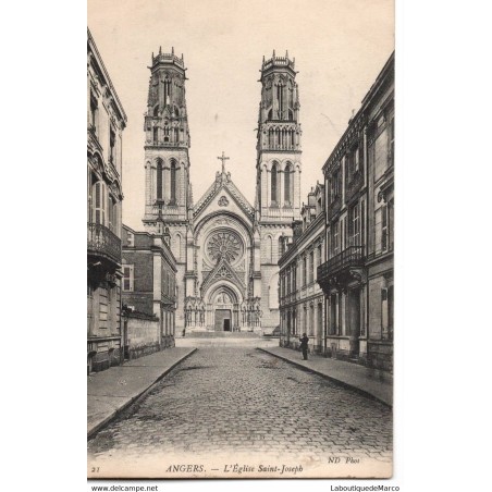 49 - Angers - L'Eglise Saint-Joseph - Dos Divisé