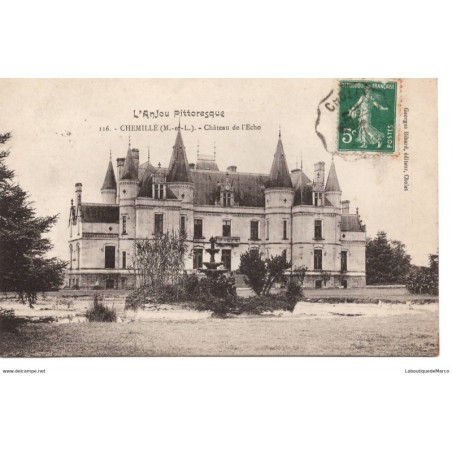 49 - Chemillé - Château de l'Echo - Dos Divisé