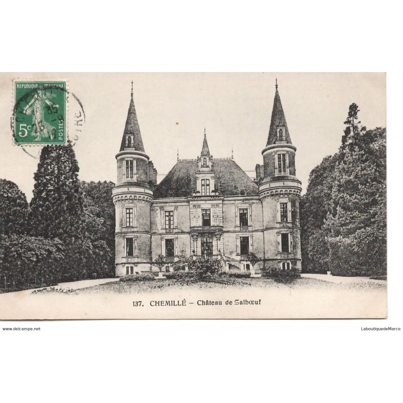 49 - Chemillé - Château de Salb?uf - Dos Divisé