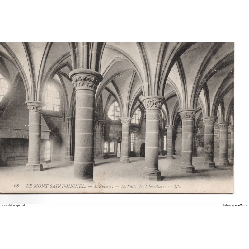 50 - Le Mont-Saint-Michel - La Salle des Chevaliers - Dos Divisé