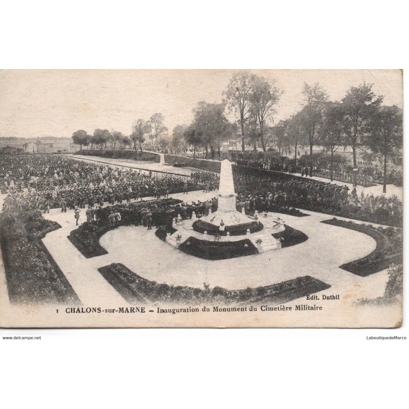 51 - Châlons-sur-Marne - Inauguration - Dos Divisé