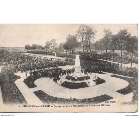 51 - Châlons-sur-Marne - Inauguration - Dos Divisé