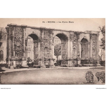 51 - Reims - La Porte Mars - Dos Divisé