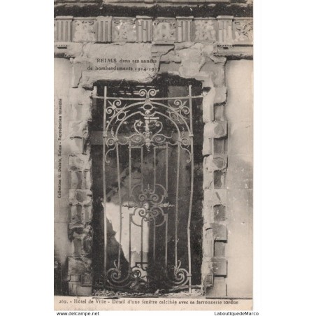 51 - Reims - Hôtel de Ville - Dos Divisé