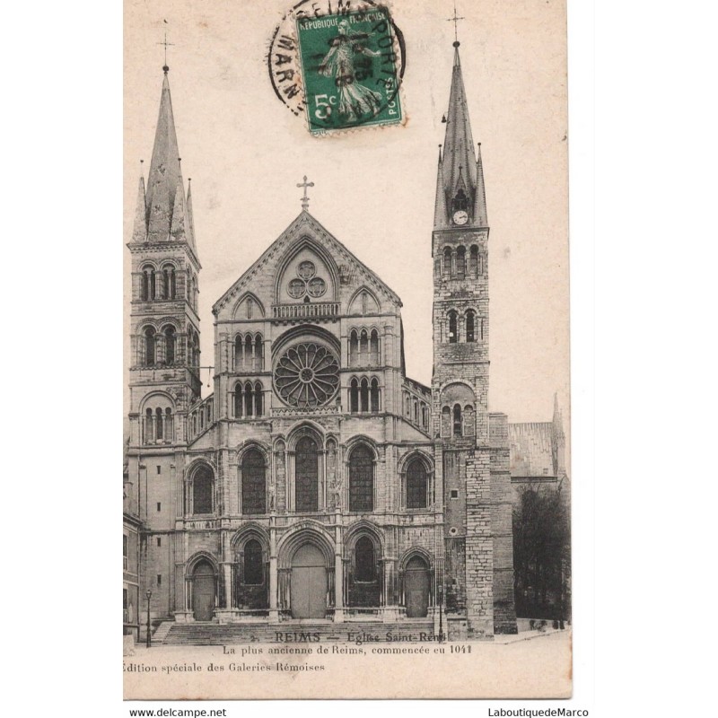 51 - Reims - Eglise Saint-Rémi - Dos Divisé