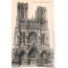 51 - Reims - La Cathédrale (Façade) - Dos Divisé
