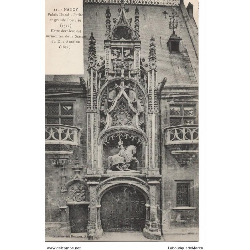 54 - Nancy - Palais Ducal - Dos Divisé