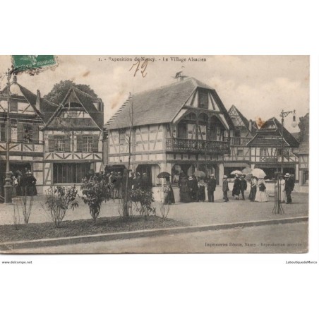 54 - Exposition de Nancy - Le Village Alsacien - Dos Divisé