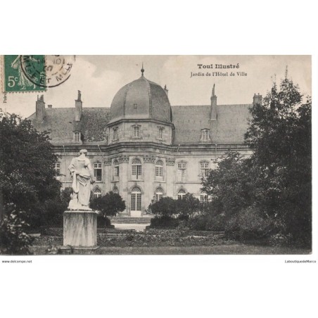 54 - Toul - Jardin de l'Hôtel de Ville - Dos Divisé