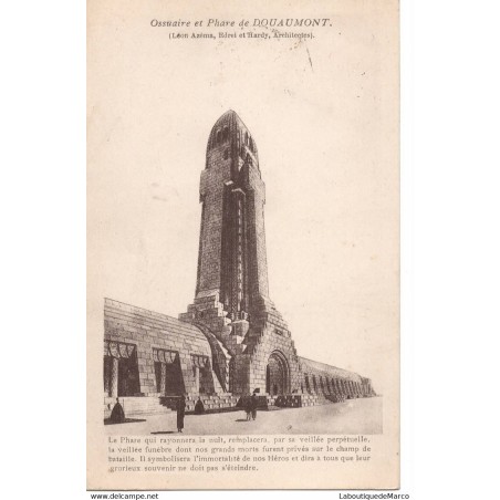 55 - Ossuaire et Phare de Douaumont - Dos Divisé