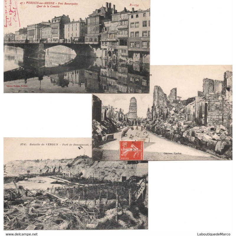 VERDUN - Cartes postales anciennes 1900-20 - Vintage