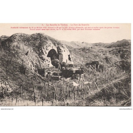 55 - La Bataille de Verdun - Le Fort de Souville - Dos Divisé