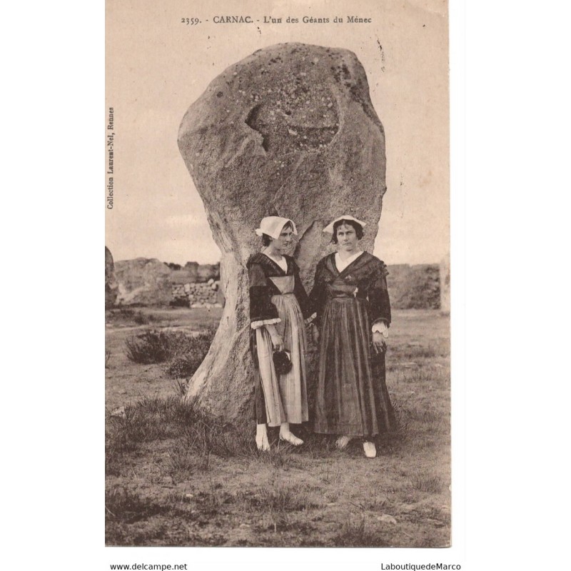 56 - Carnac - L'un des Géants du Ménec - Dos Divisé