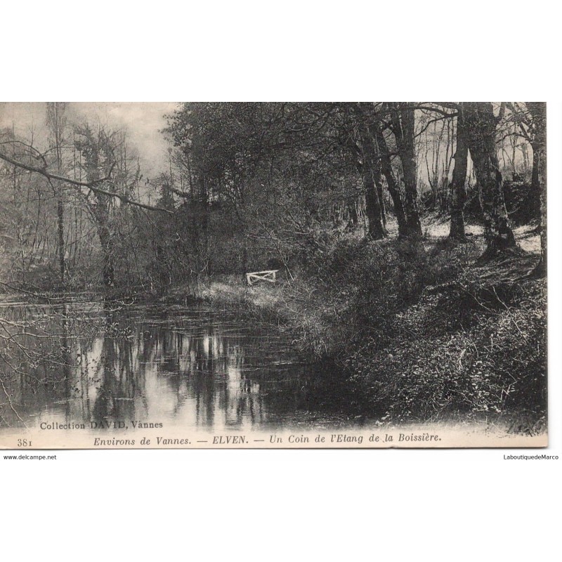 56 - Elven - Un Coin de l'Etang de la Boissière - Dos Divisé