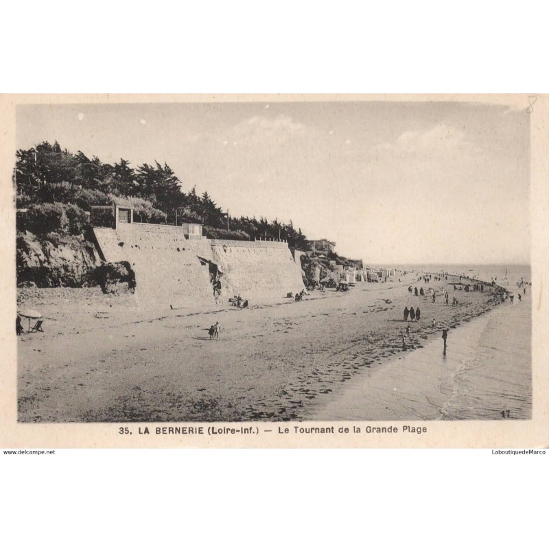 44 - La Bernerie - Le Tournant de la Grande Plage - Dos Divisé