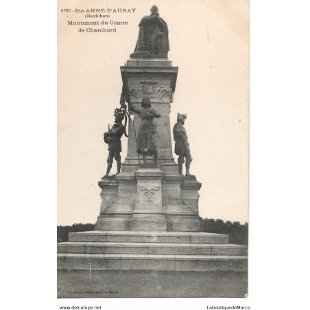 56 - Ste-Anne-D'Auray - Monument du Comte de Chambord - Dos Divisé