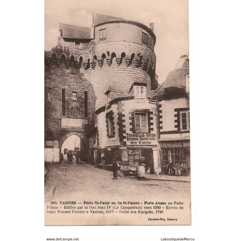 56 - Vannes - Porte St-Pater - Dos Divisé