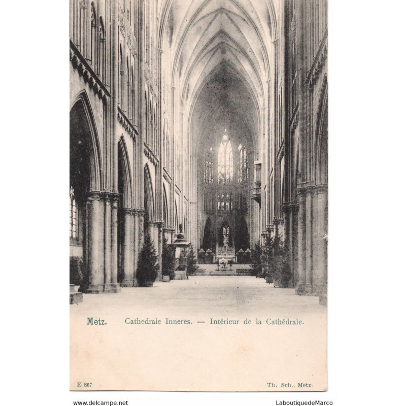 57 - Metz - Cathédrale Inneres - Dos Divisé