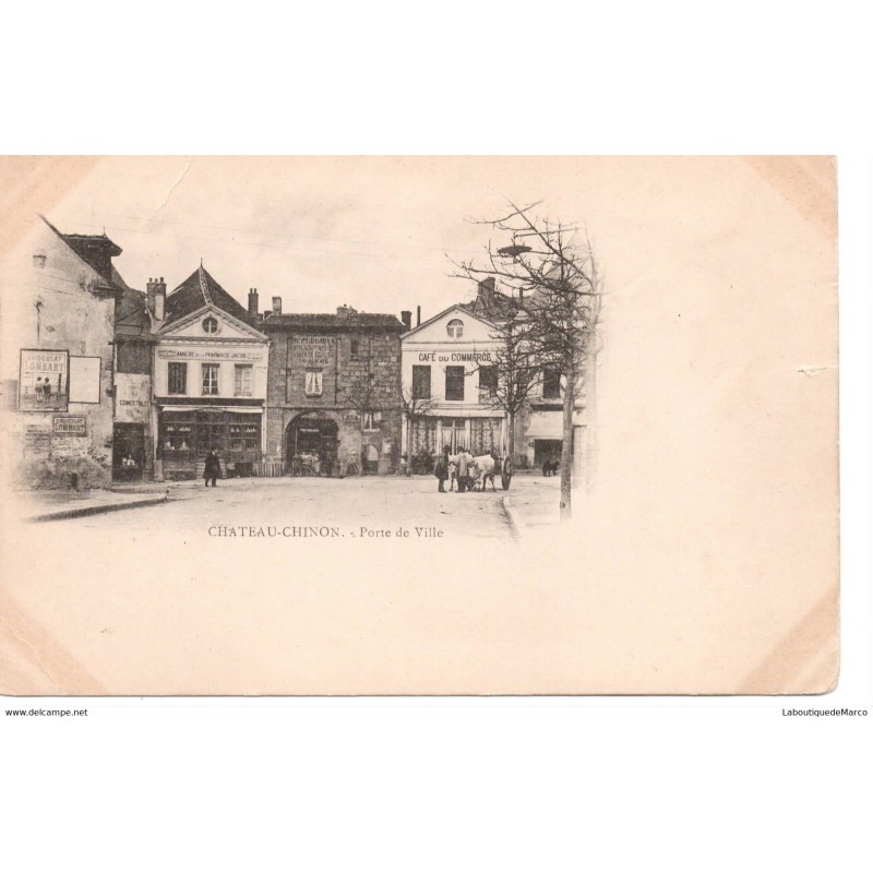 58 - Château-Chinon - Porte de Ville - Dos non Divisé