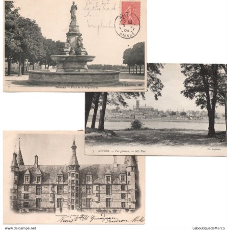 NEVERS - Cartes postales anciennes 1900 - Vintage