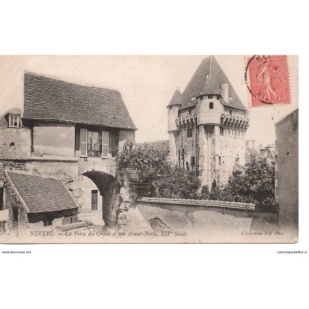 58 - Nevers - La Porte du Croux et son Avant-Porte - Dos Divisé