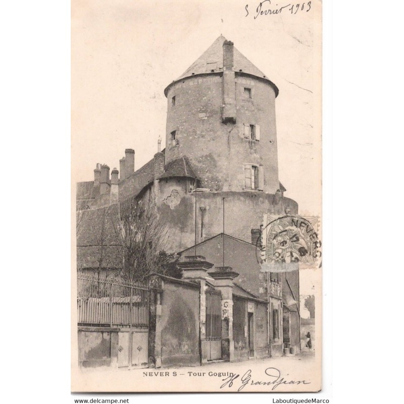 58 - Nevers - Tour Gouin - Dos non Divisé